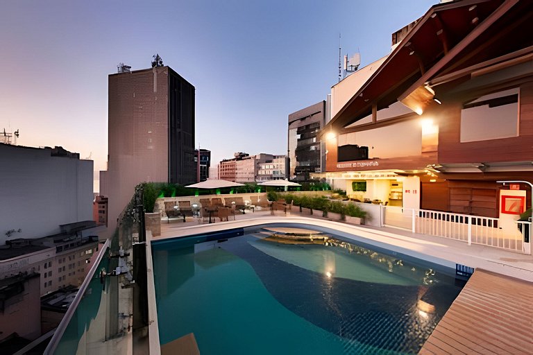 Incrível studio com infra estrutura e perto das praias