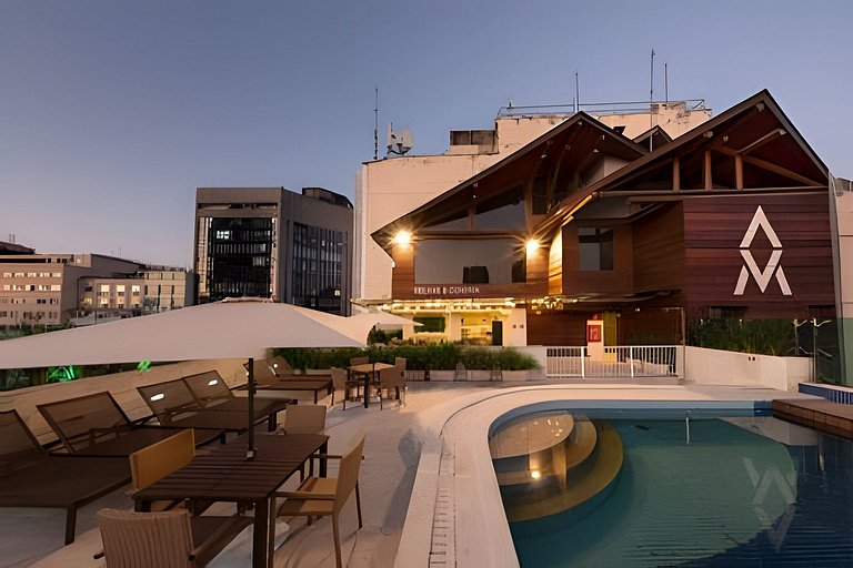 Incrível studio com infra estrutura e perto das praias