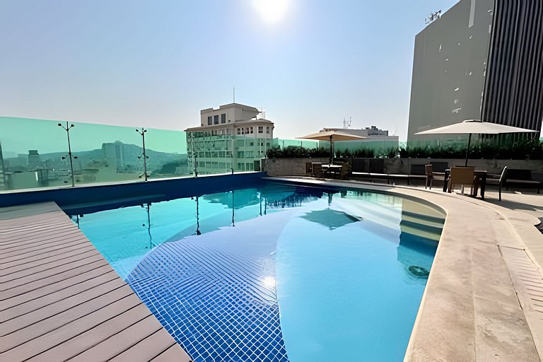 Incrível studio com infra estrutura e perto das praias