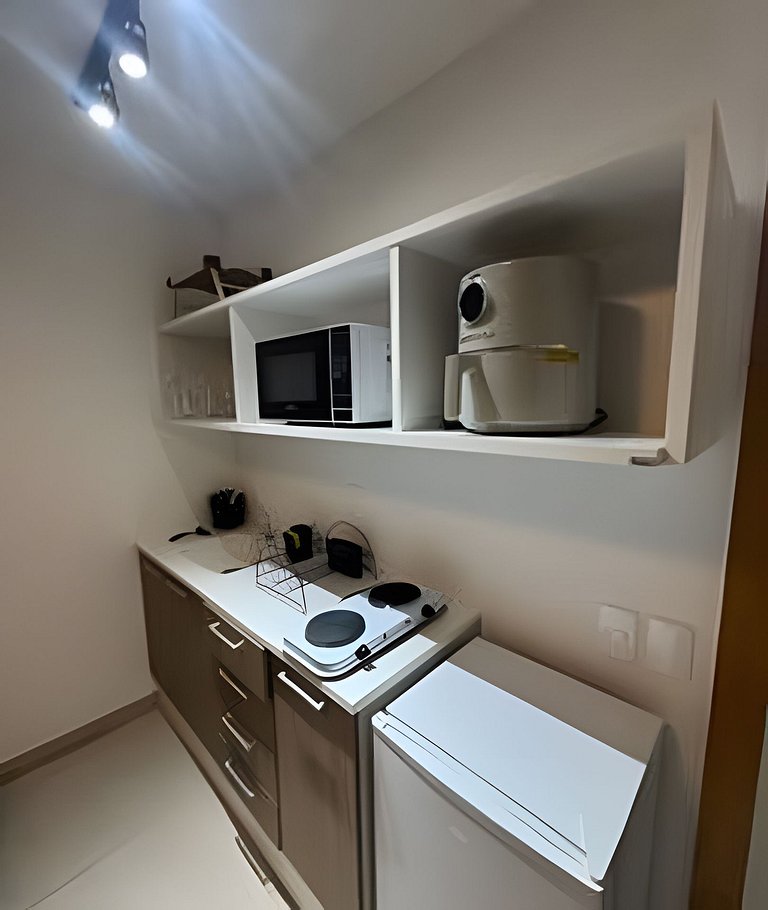 Incrível studio com infra estrutura e perto das praias