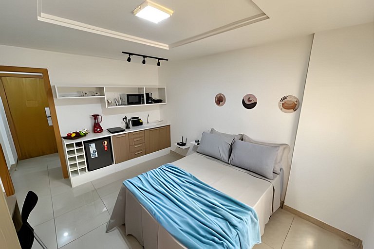 Studio 1103: Piscina, academia, Wi-Fi e conforto!