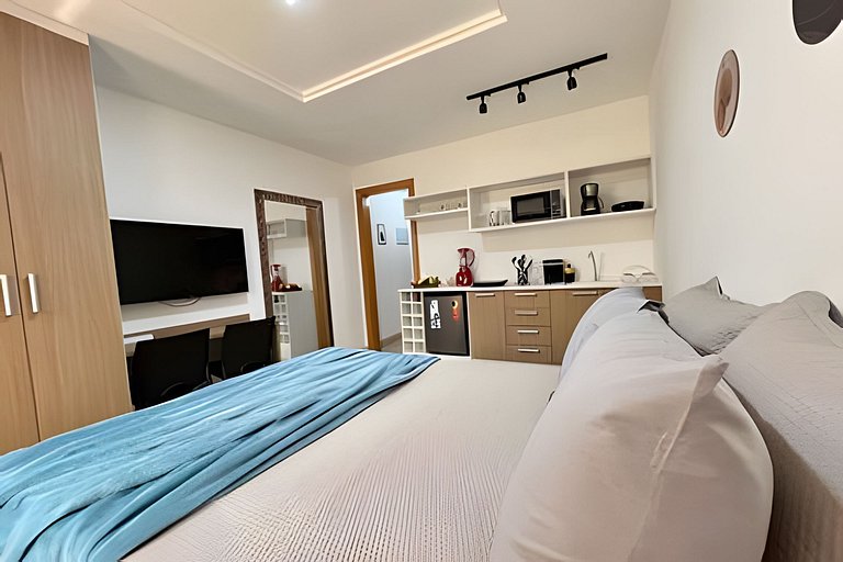 Studio 1103: Piscina, academia, Wi-Fi e conforto!