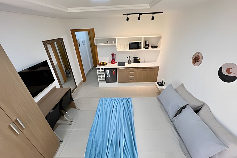 Studio 1103: Piscina, academia, Wi-Fi e conforto!