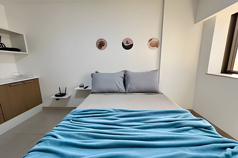 Studio 1103: Piscina, academia, Wi-Fi e conforto!