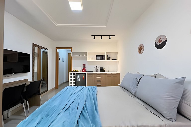 Studio 1103: Piscina, academia, Wi-Fi e conforto!