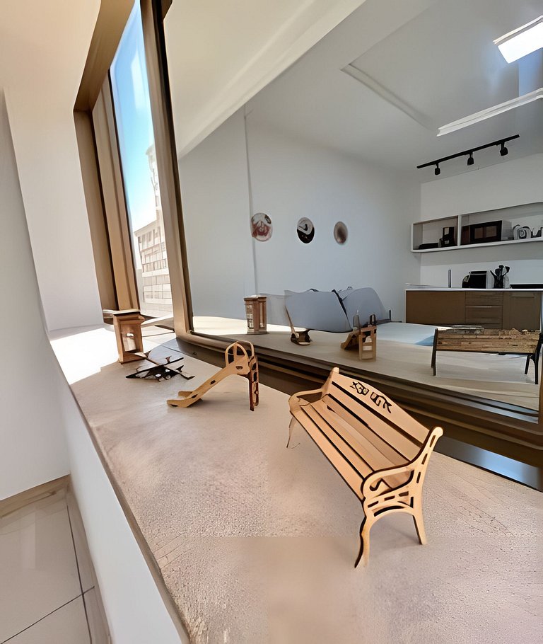 Studio 1103: Piscina, academia, Wi-Fi e conforto!