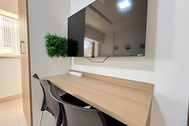 Studio 1103: Piscina, academia, Wi-Fi e conforto!