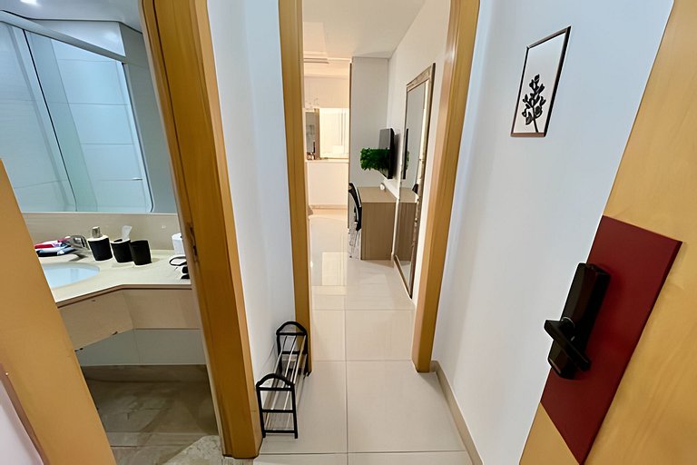 Studio 1103: Piscina, academia, Wi-Fi e conforto!
