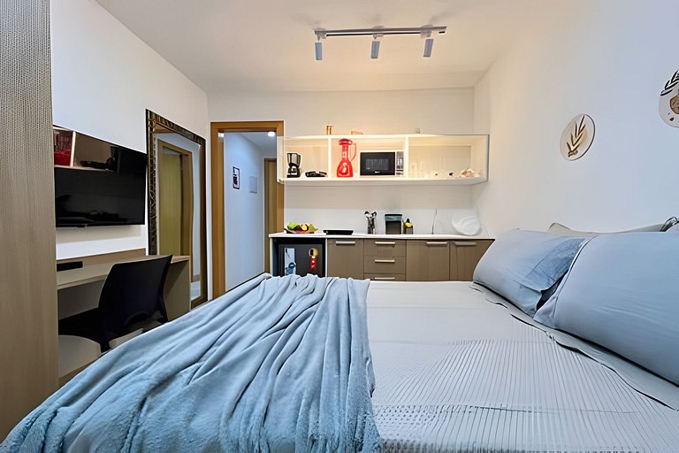 Studio 1409: Piscina, academia e Wi-Fi.