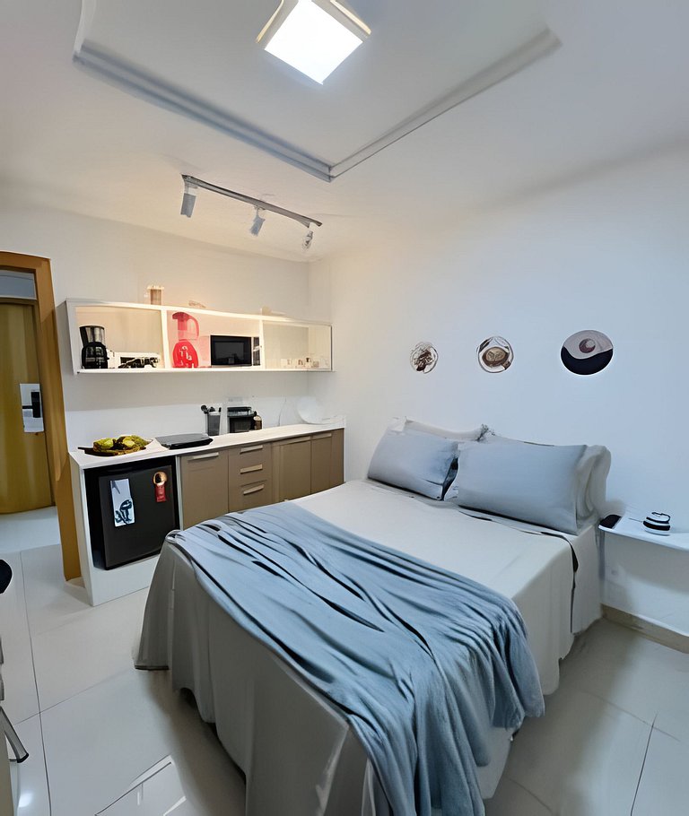 Studio 1409: Piscina, academia e Wi-Fi.