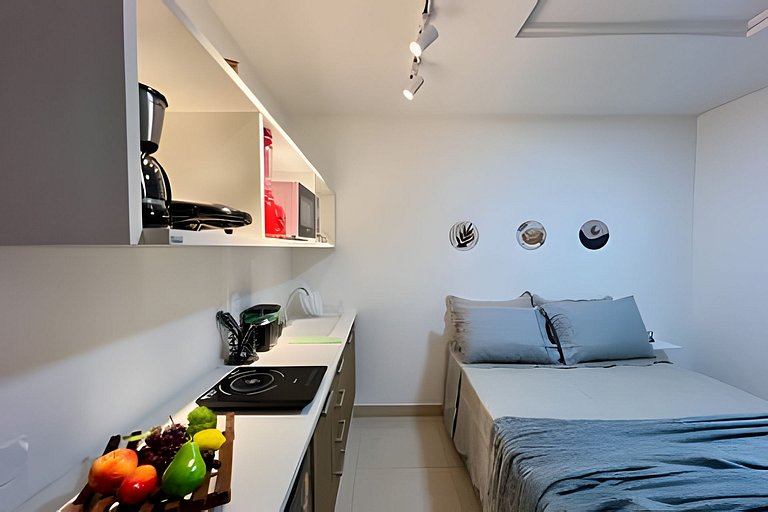 Studio 1409: Piscina, academia e Wi-Fi.