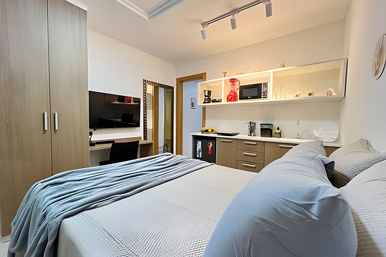 Studio 1409: Piscina, academia e Wi-Fi.