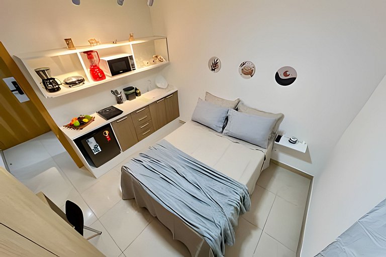 Studio 1409: Piscina, academia e Wi-Fi.