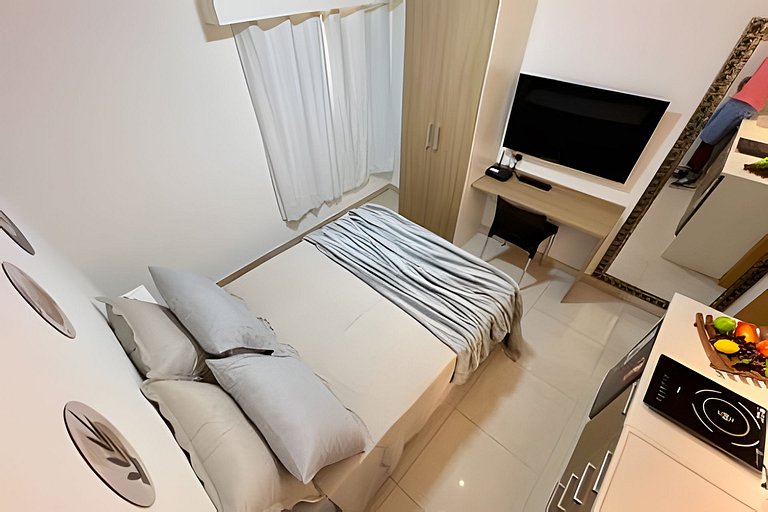 Studio 1409: Piscina, academia e Wi-Fi.