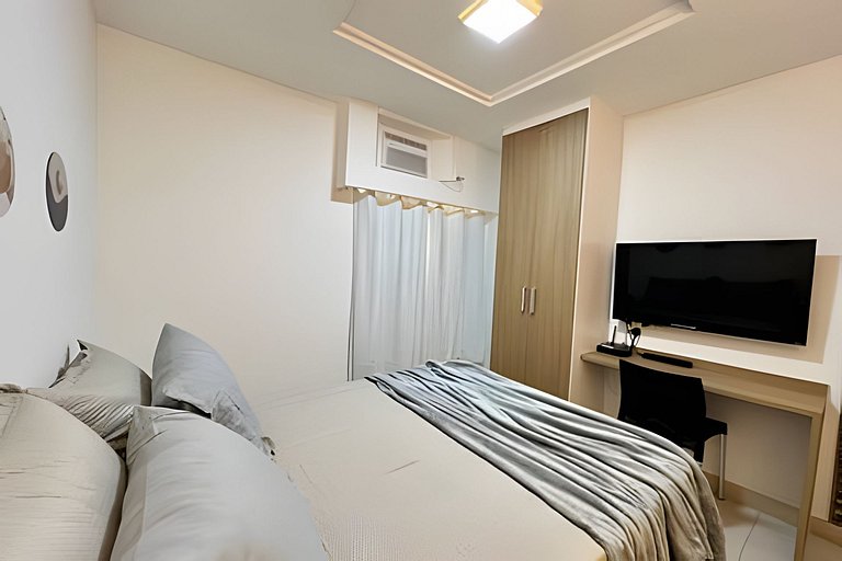 Studio 1409: Piscina, academia e Wi-Fi.