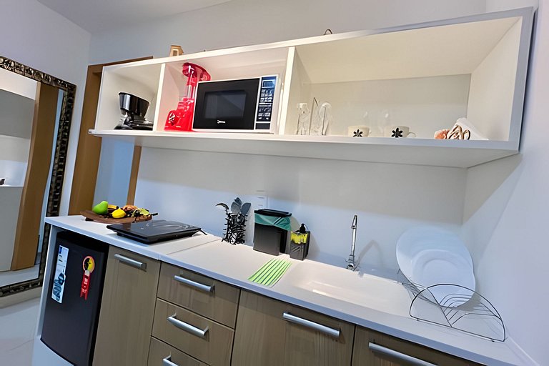 Studio 1409: Piscina, academia e Wi-Fi.