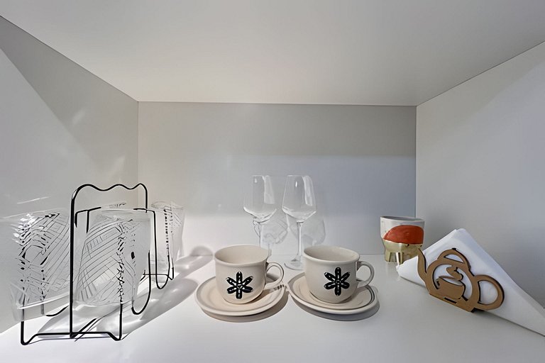 Studio 1409: Piscina, academia e Wi-Fi.