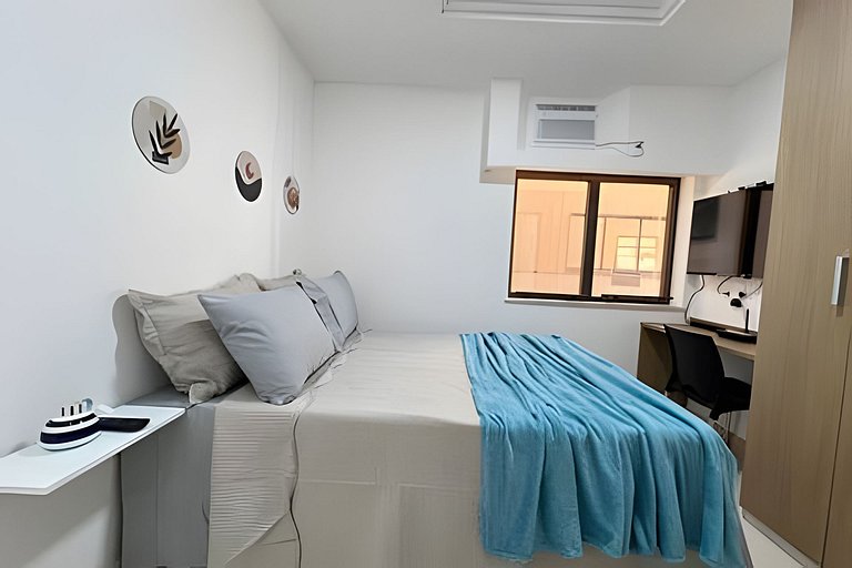 Studio 1109: Piscina, academia e Wi-Fi - Centro RJ