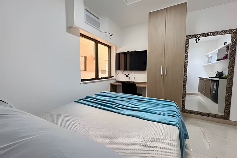 Studio 1109: Piscina, academia e Wi-Fi - Centro RJ