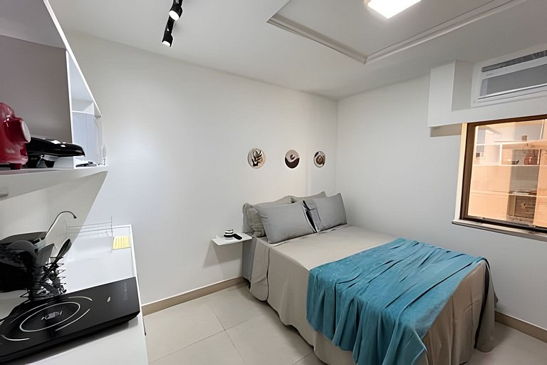 Studio 1109: Piscina, academia e Wi-Fi - Centro RJ
