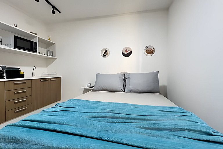 Studio 1109: Piscina, academia e Wi-Fi - Centro RJ