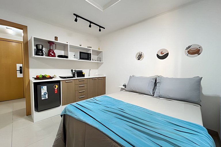Studio 1109: Piscina, academia e Wi-Fi - Centro RJ