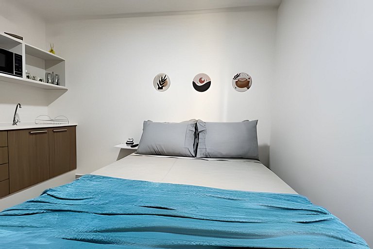 Studio 1109: Piscina, academia e Wi-Fi - Centro RJ