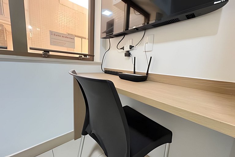 Studio 1109: Piscina, academia e Wi-Fi - Centro RJ