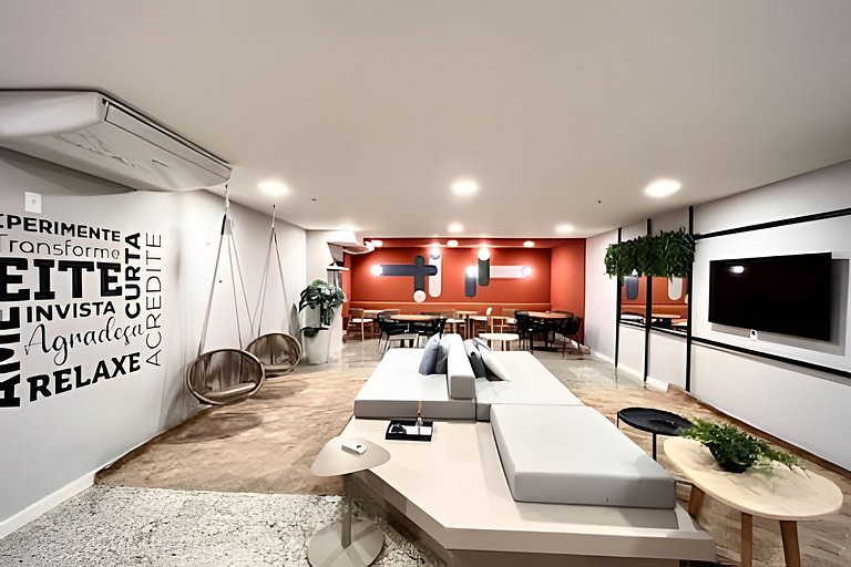 Studio 1109: Piscina, academia e Wi-Fi - Centro RJ