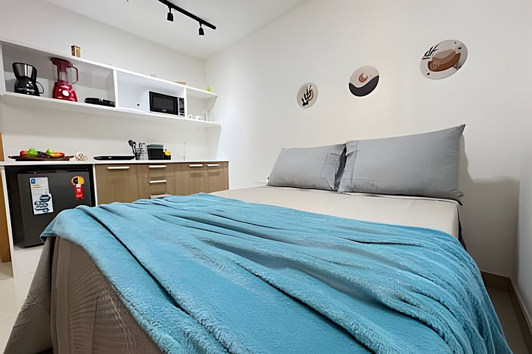 Studio 1109: Piscina, academia e Wi-Fi - Centro RJ