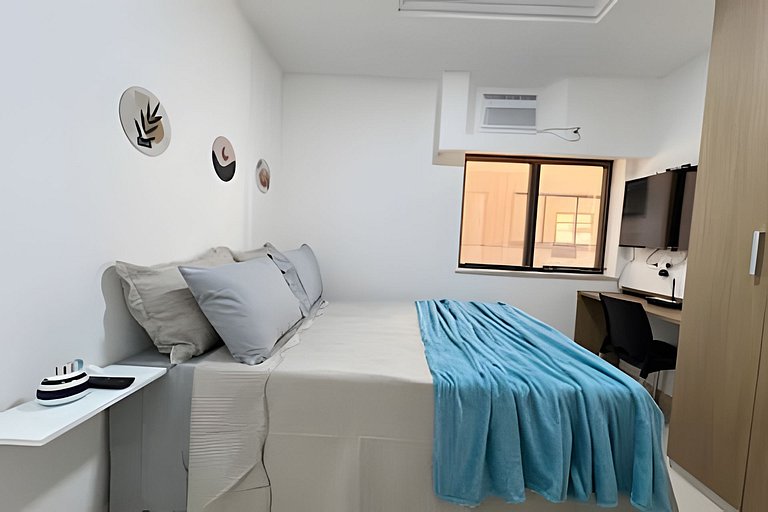 Studio 1109: Piscina, academia e Wi-Fi - Centro RJ