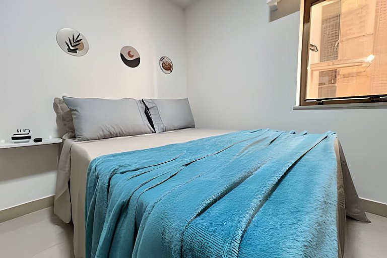 Studio 1109: Piscina, academia e Wi-Fi - Centro RJ