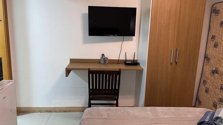 Incrível studio com infra estrutura e perto das praias