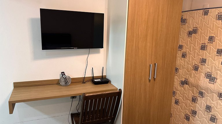 Incrível studio com infra estrutura e perto das praias