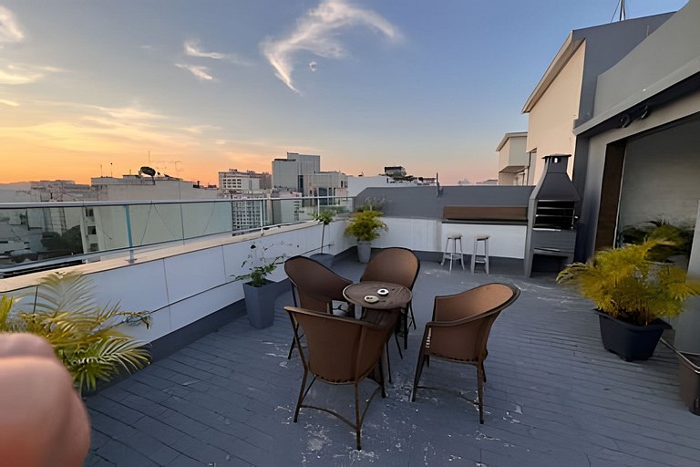 Lapa Ampla & Solar: Apartamento com Terraço Gigante e Locali